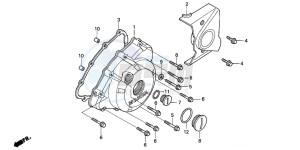 CBR125R drawing LEFT CRANKCASE COVER