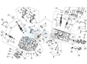 TUONO 1100 V4 RF E4 ABS (APAC) drawing Cylinder head - valves