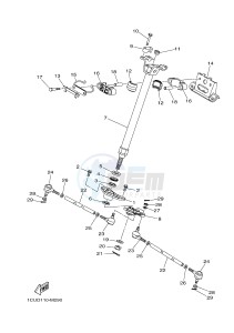 YFM450FWA GRIZZLY 450 IRS (BM81) drawing STEERING