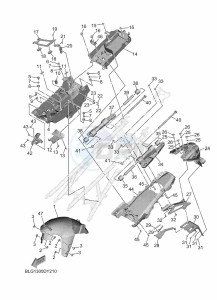 TRACER 9 GT+ MTT890D-K (BLG1) drawing FENDER