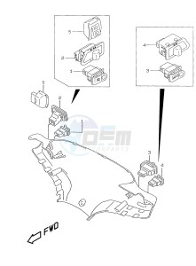 AY50 (V-W-X-Y) katana drawing SWITCH ASSY