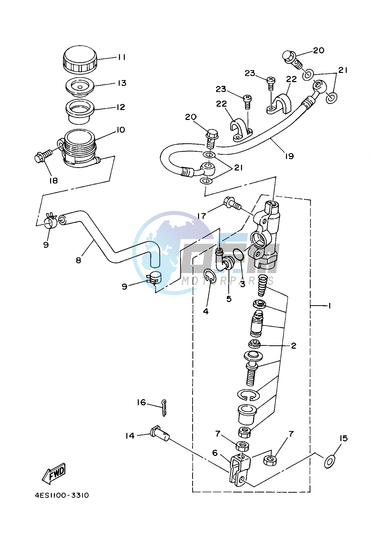 REAR MASTER CYLINDER