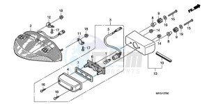 CB600F3A Europe Direct - (ED / ST 25K) drawing TAILLIGHT