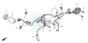 TRX400EX FOURTRAX 400 EX drawing WIRE HARNESS (TRX400EXX-4)