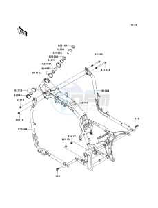 VN 2000 H [VULCAN 2000 CLASSIC] (8F-9F) 0H9F drawing FRAME