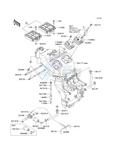 ZX 1200 B [NINJA ZX-12R] (B1-B4) [NINJA ZX-12R] drawing AIR CLEANER-- B1_B2- -