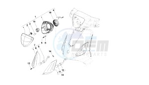 BOULEVARD - 100 CC 4T drawing HEADLIGHT