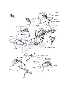 Z800 ABS ZR800FGF UF (UK FA) XX (EU ME A(FRICA) drawing Side Covers/Chain Cover