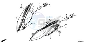 NSS300D Forza - NSS300D UK - (E) drawing FRONT WINKER