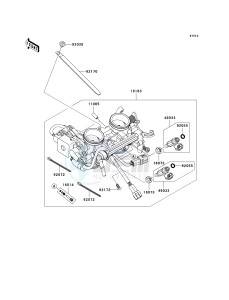 ER 650 A [ER-6N (AUSTRALIAN] (A6F-A8F) A6F drawing THROTTLE