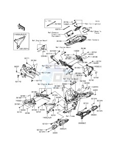 Z800 ABS ZR800DGF UF (UK FA) XX (EU ME A(FRICA) drawing Frame Fittings