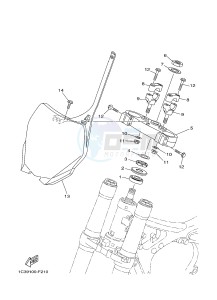 YZ250 (1SS8 1SS8) drawing STEERING