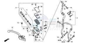 CBF1000T drawing FR. BRAKE MASTER CYLINDER (CBF1000)