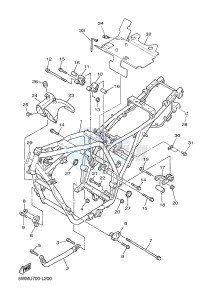 XJR1300 (5WMW) drawing FRAME