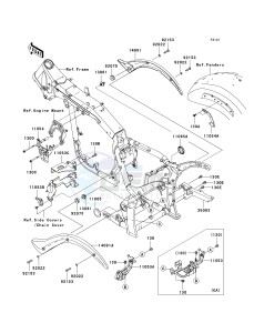 VN 2000 H [VULCAN 2000 CLASSIC] (8F-9F) 0H9F drawing FRAME FITTINGS