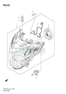 GSR750 (E21) drawing HEADLAMP (GSR750UEL2 E21)