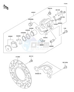 KX 65 A [KX65] (A1-A5) [KX65] drawing REAR BRAKE-- KX65-A1 - A4- -