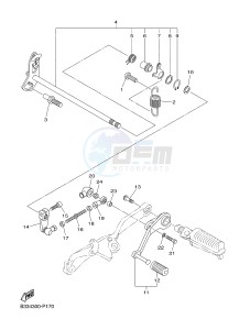 XVS950CR BOLT C-SPEC (B33J) drawing SHIFT SHAFT