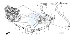 CBF1000A UK - (E / MKH) drawing WATER PIPE