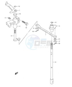 DF 115 drawing Clutch Shaft (S/N 373696 to 681517)