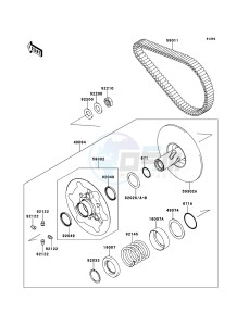 KVF750_4X4_EPS KVF750HDF EU drawing Driven Converter/Drive Belt