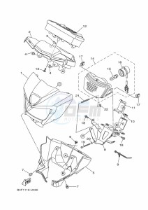 YFM700FWBD KODIAK 700 EPS (B5KS) drawing HEADLIGHT 2