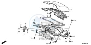 GL1800BE F6B Bagger - GL1800BE UK - (E) drawing SHELTER CASE