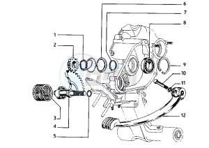 FL2 HP 50 drawing Starter lever