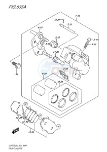 GSR750Z EU drawing FRONT CALIPER