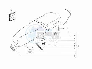 LX 125 4T E3 drawing Saddle - Tool roll