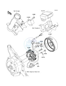 KLX110 KLX110CCF EU drawing Generator