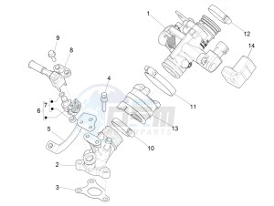 LIBERTY 50 IGET 4T 3V 25KMH E4 NO ABS 25km/h (EMEA) drawing Throttle body - Injector - Induction joint