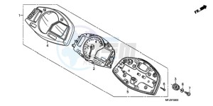 CBR600RR9 France - (F / CMF MME) drawing METER