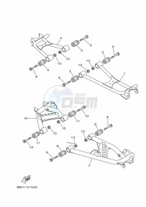 YFM450FWB KODIAK 450 (BJ5D) drawing REAR ARM