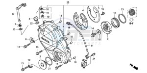 CB600FA CB600FA drawing RIGHT CRANKCASE COVER