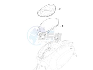 150 4T 3V ie Primavera (NAFTA) drawing Helmet huosing - Undersaddle