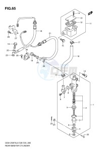 GSX1250FA (E28-E33) drawing REAR MASTER CYLINDER