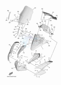 MWD300 TRICITY 300 (BED7) drawing WINDSHIELD