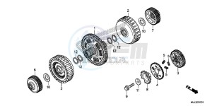 NC750XDE NC750XD Europe Direct - (ED) drawing CLUTCH (NC700XD/ 750XD)