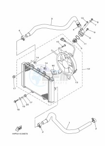 YFM700FWBD YFM7NKPAK (B5KE) drawing RADIATOR & HOSE