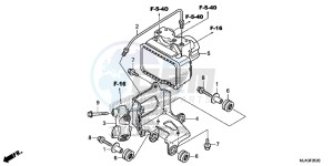 VT750CSD Shadow - VT750CS-D 2ED - (2ED) drawing ABS MODULATOR