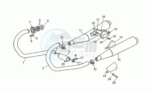 Nevada 750 Club Club drawing Exhaust unit