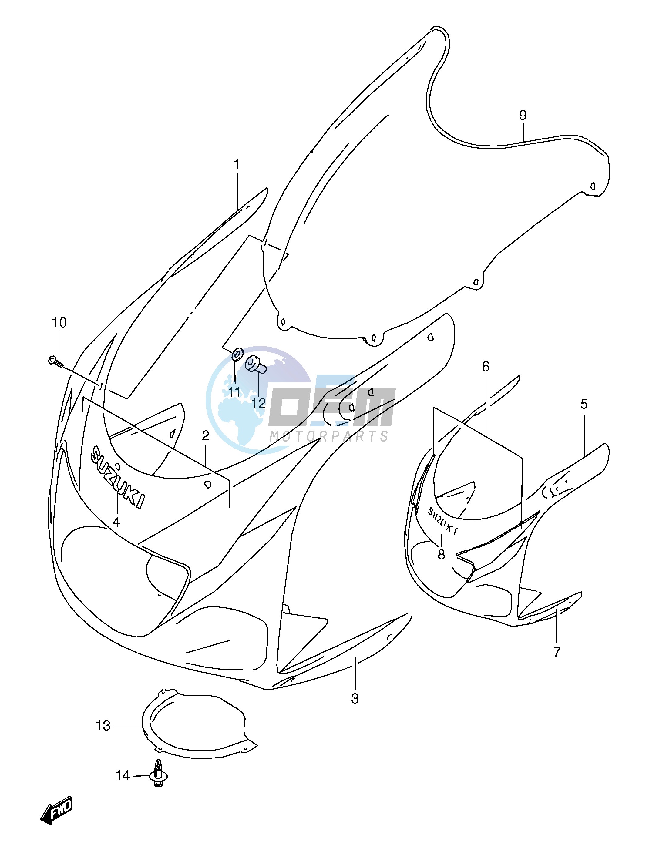 COWLING BODY (MODEL V)