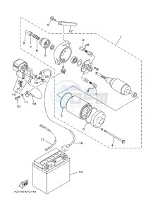 EF3000ISE GASOLINE I 177 (7CHS 7CHS) drawing STARTING MOTOR