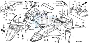 XL700VB drawing REAR FENDER