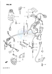 GSX-R1100 (E1) drawing WIRING HARNESS