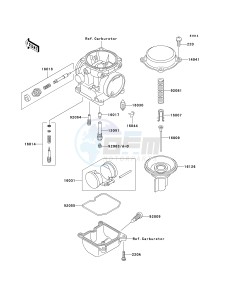 EN 500 C [VULCAN 500 LTD] (C6F-C9F) C6F drawing CARBURETOR PARTS