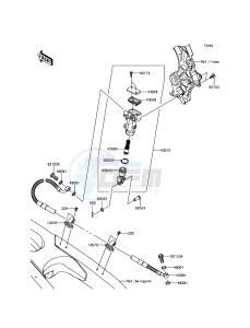 KX250F KX252AHF EU drawing Rear Master Cylinder