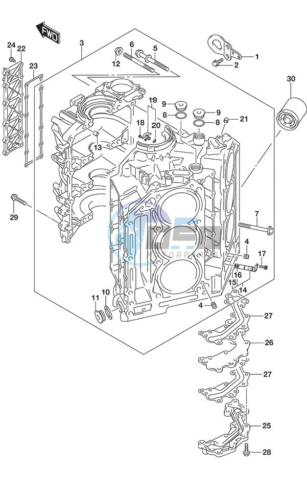 Cylinder Block DF 250S