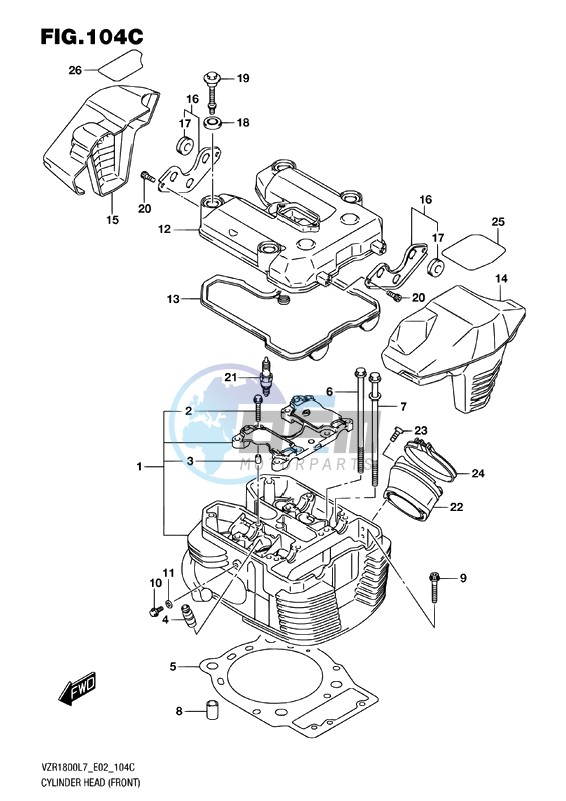 CYLINDER HEAD (FRONT)